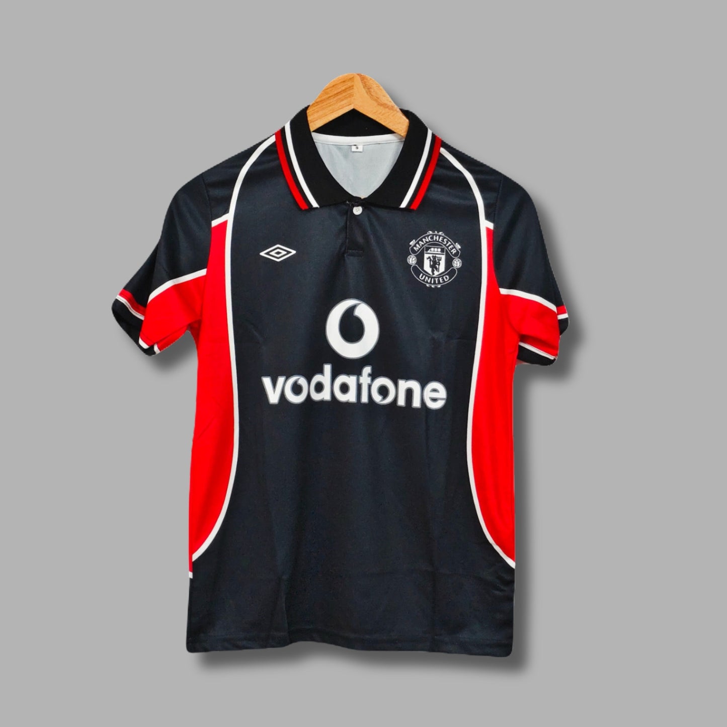 Manchester United 2000-01 Third kit Beckham Collar Halfsleeve sublimation - P308 - Jersey Kada