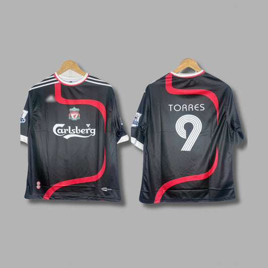 Liverpool 2007-08 Third Kit Torres Five Sleeve - P894  Jersey Kada