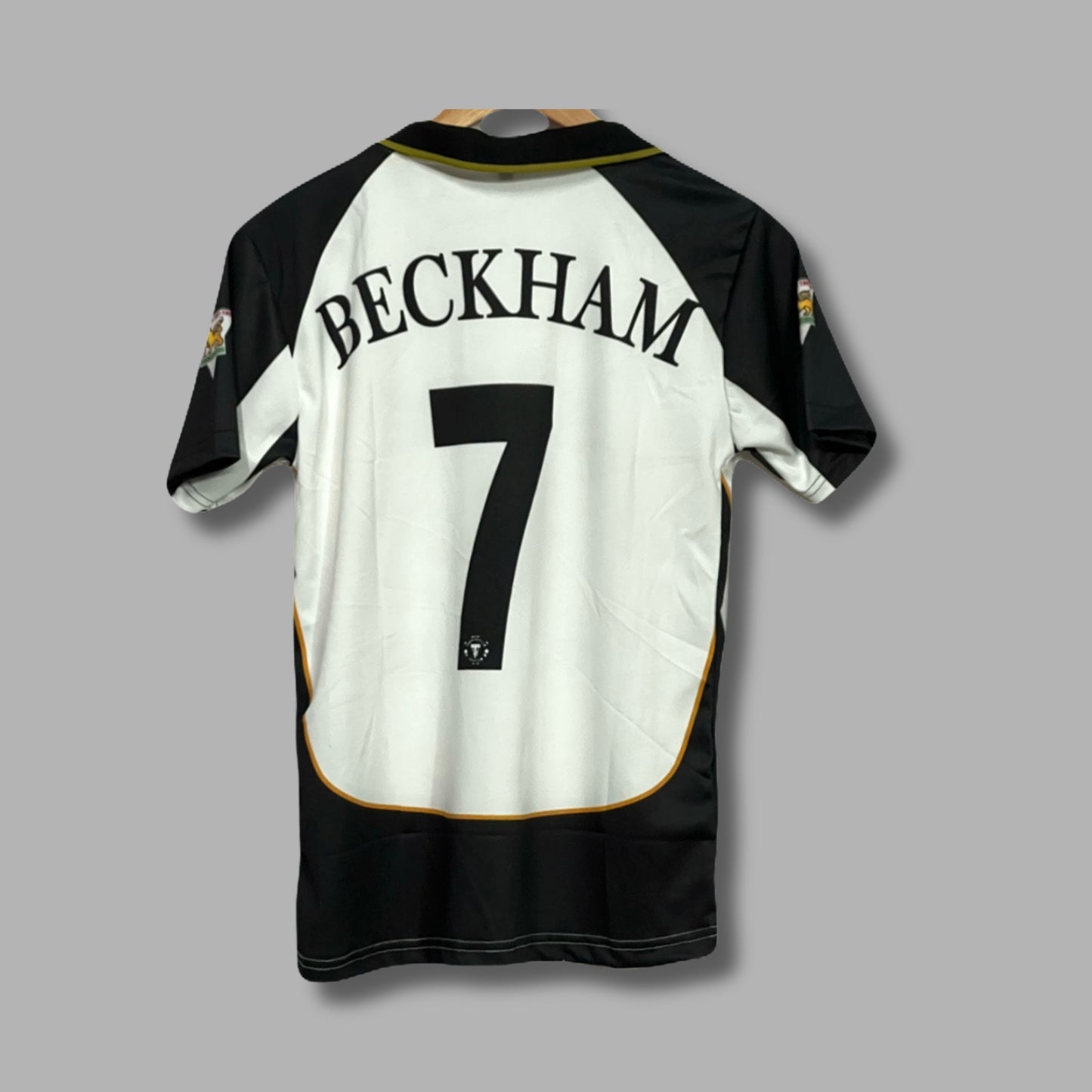 Manchester United 2001–02  away kit Beckham Halfsleeve collar Sublimation - P8 Jersey Kada
