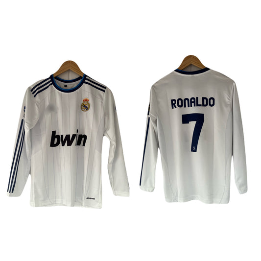 Real Madrid 2012-13 home jersey Ronaldo Full Sleeve Embroidery - Jersey Kada