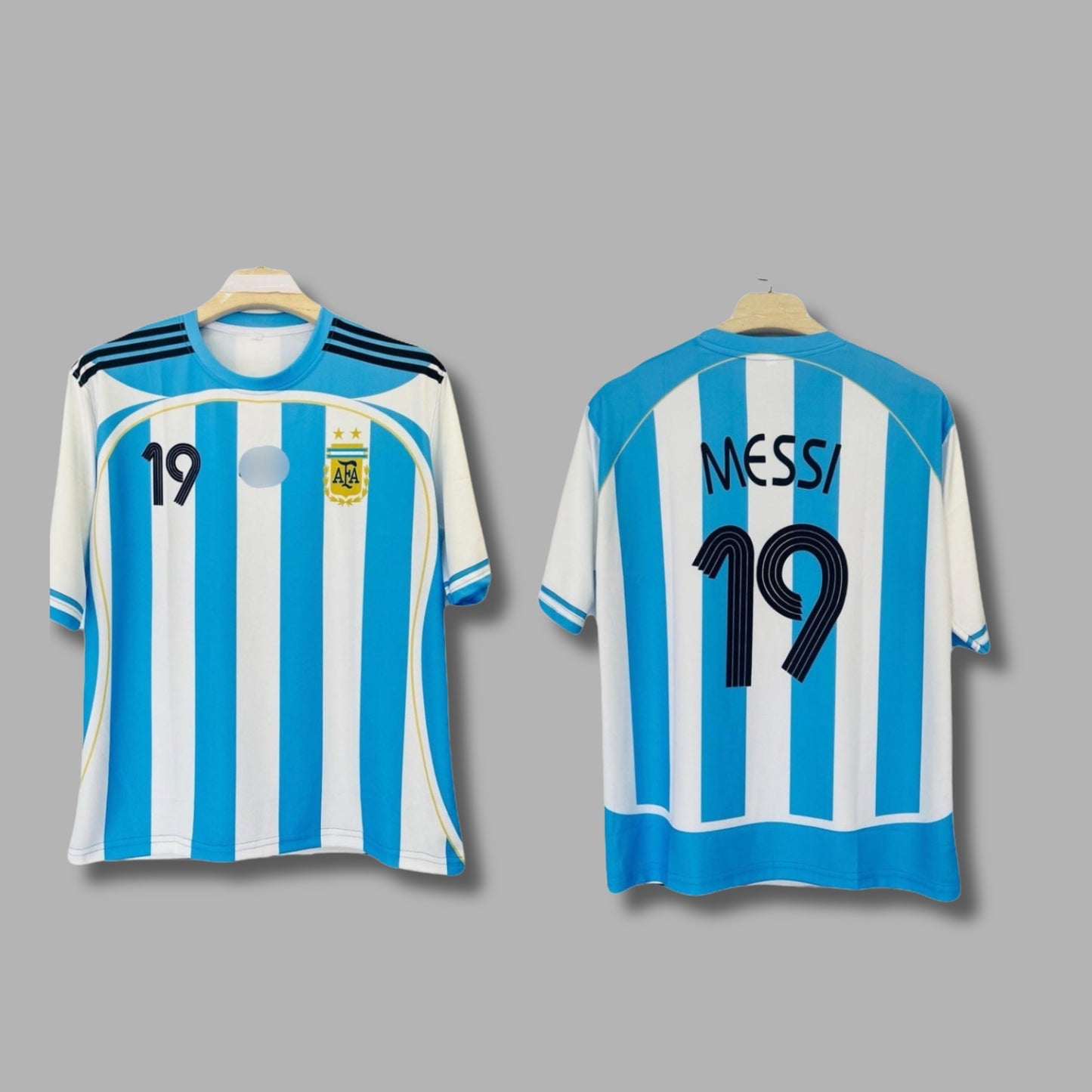 Argentina 2006 home five sleeve jersey messi - P778 Jersey Kada