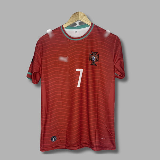 Portugal 2026 World Cup 2026 Home Kit Ronaldo Half Sleeve -   P1501 Jersey Kada