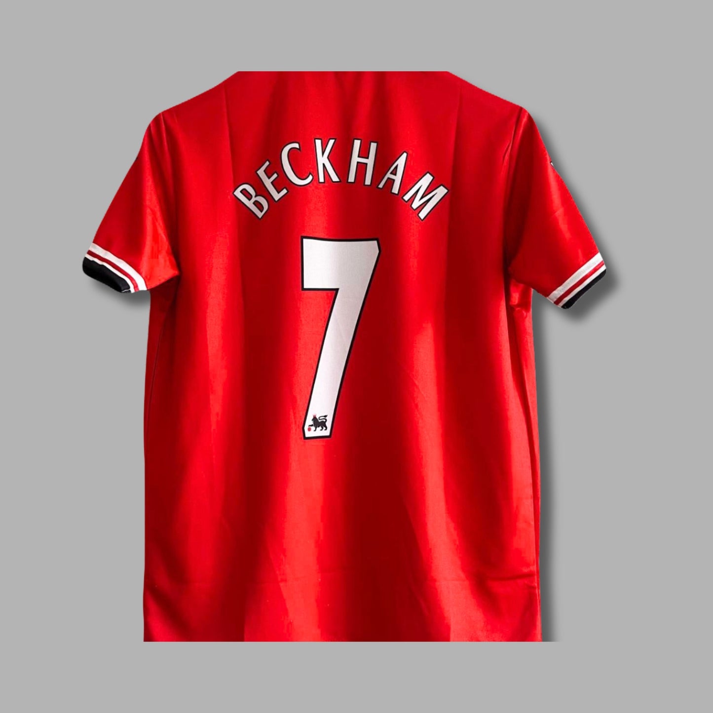 Manchester united 1998/99 Home jersey Beckham zip type Embroidery - P51 - Jerseykada