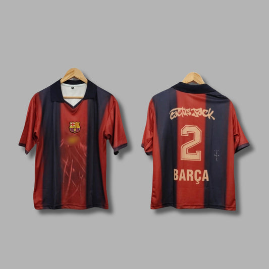 Fc Barcelona Travis cott Embroidery Fivesleeve - P901 -Jersey Kada