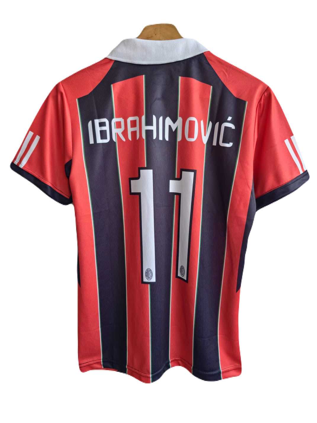 Ibrahimovic Ac milan 2006 home collar jersey -