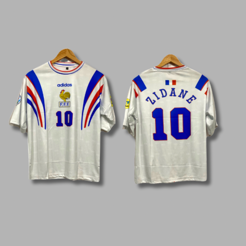 France 1996-97 Away Zidane Five sleeve - P198 -  Jersey Kada