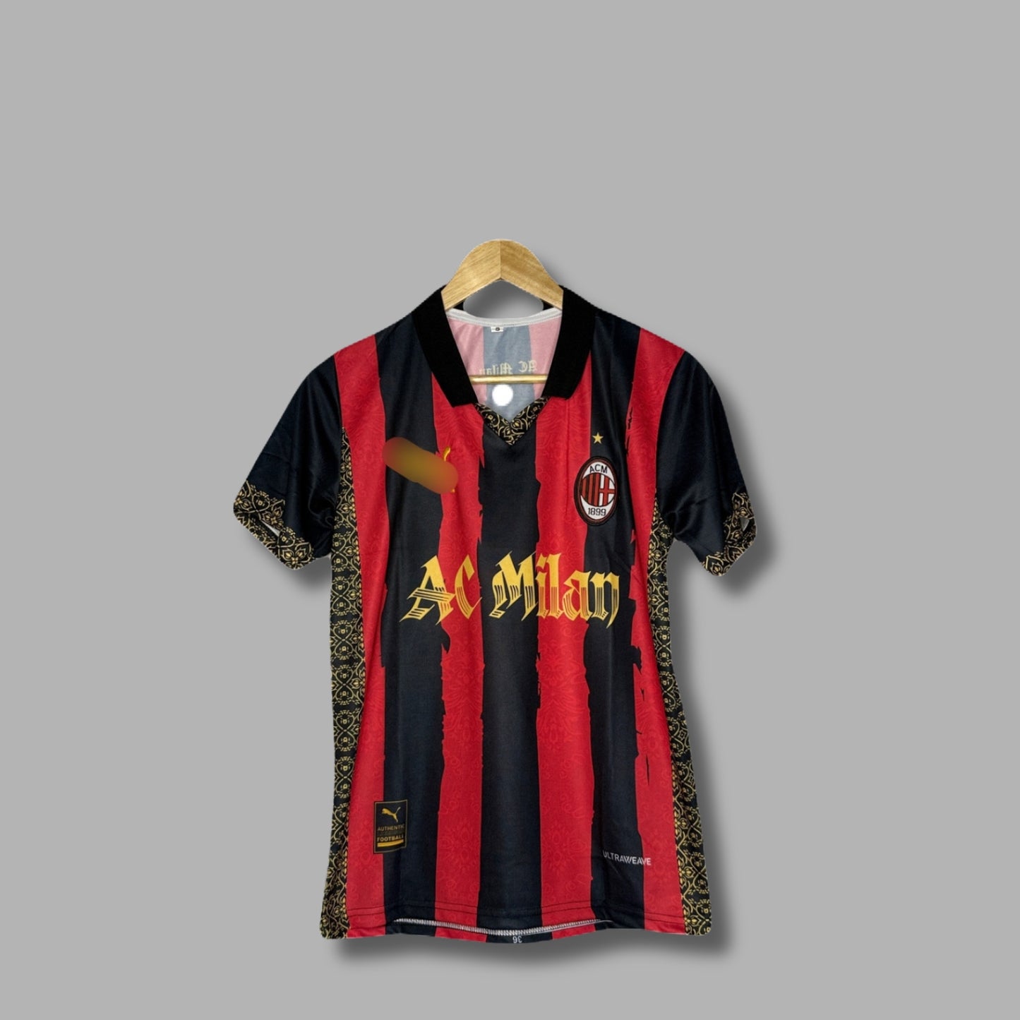 Ac Milan Special Edition Kit Ronaldinho Half Sleeve collar embroidery -Jersey Kada