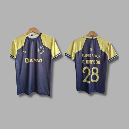 Sporting Lisbon Ronaldo Half Sleeve Embroidery P91 | Jersey Kada