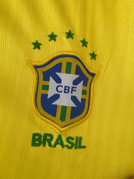 Neymar JR Brazil Home Half Sleeve Embroidery - P2147 | Jersey Kada