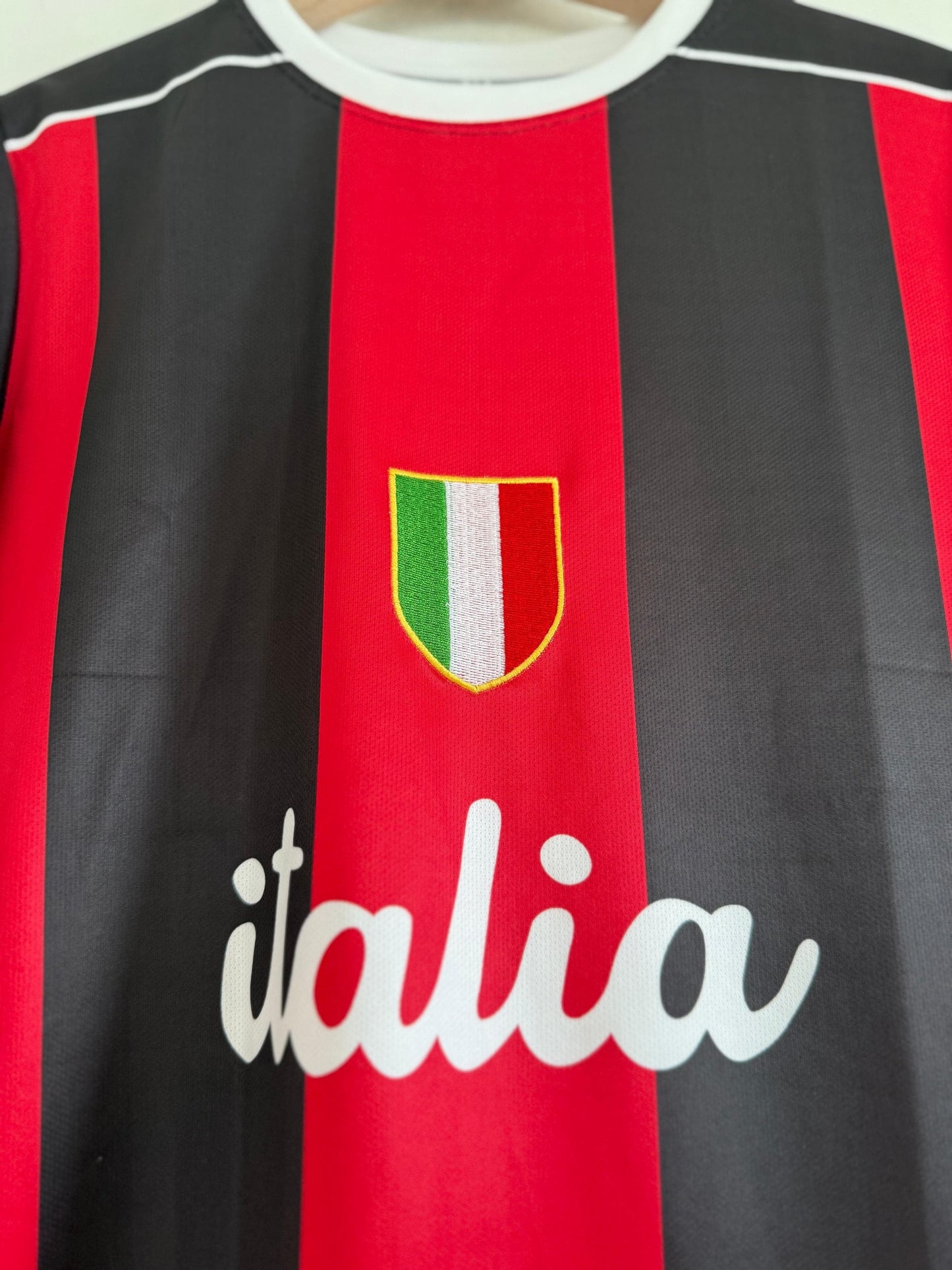 Ac Milan Vintage Style Half Sleeve Embroidery | Jersey Kada