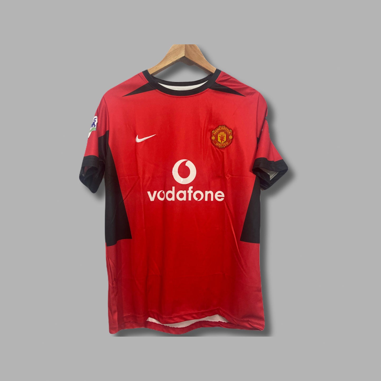 Manchester United 2002-03 Home kit Beckham half sleeve Embroidery - P424 - Jersey Kada