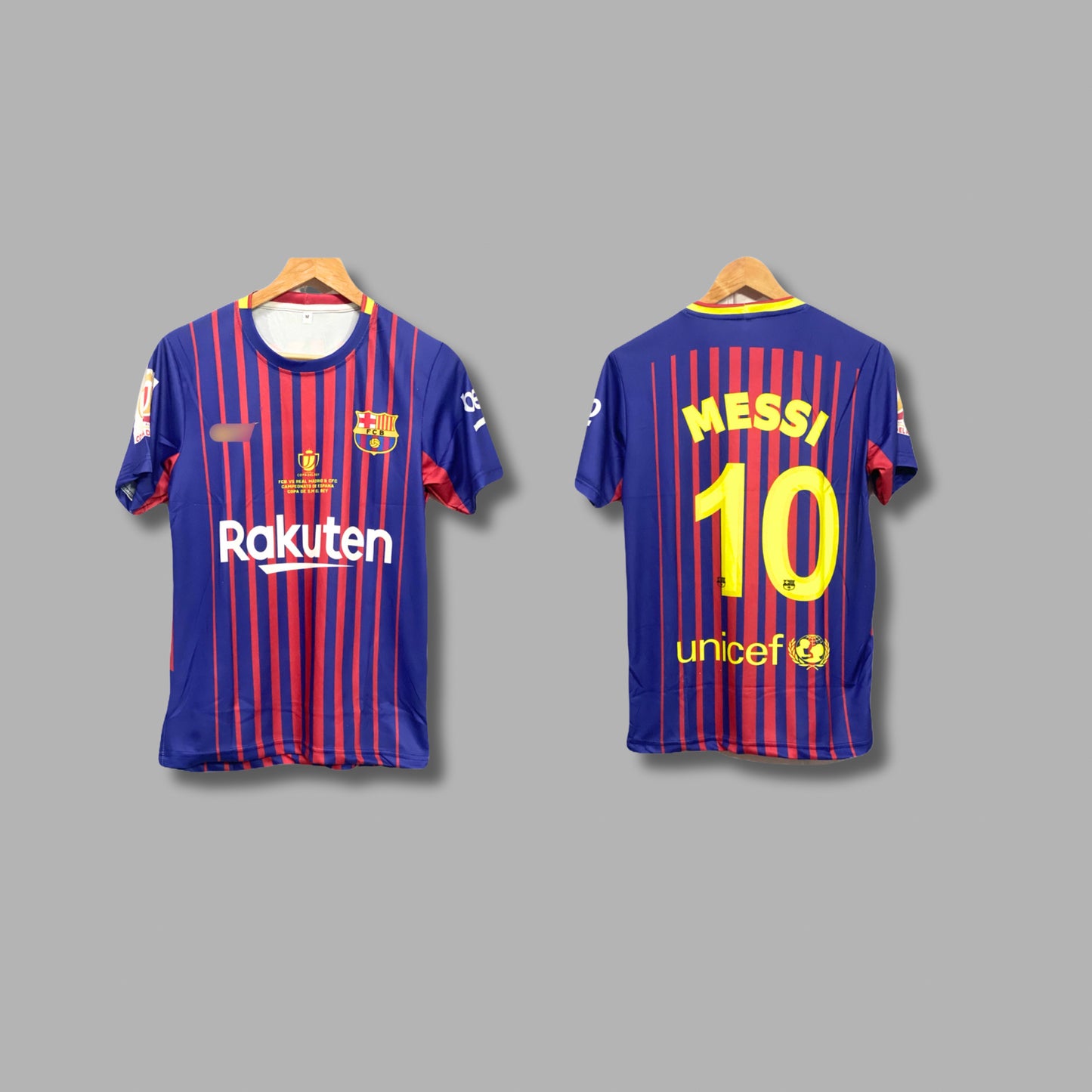 Barcelona 2018 copadelray final edition jersey messi Half sleeve  - P629 - Jersey Kada