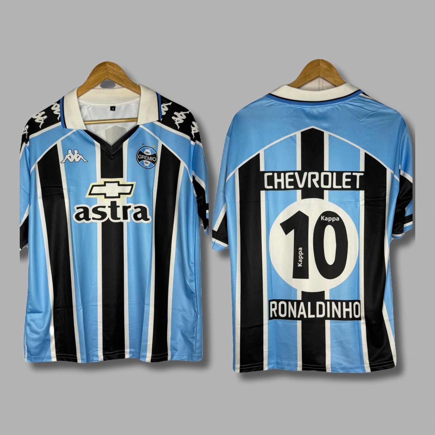 Gremio 2000-01 Home Kit Ronaldinho Five Sleeve  - P722 - Jersey Kada