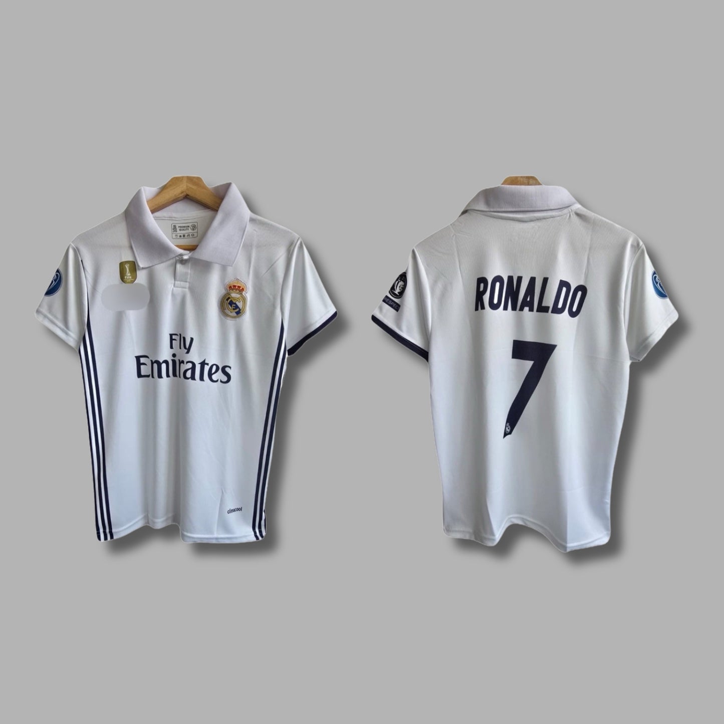 Ronaldo 2018 Real madrid Half Sleeve Collar Embroidery P510 | Jersey Kada