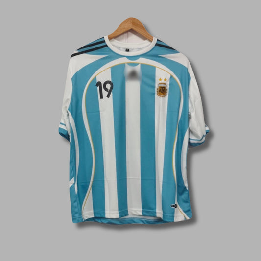 Argentina 2006 Home kit Embroidery Messi Five sleeve - P269 - Jersey Kada