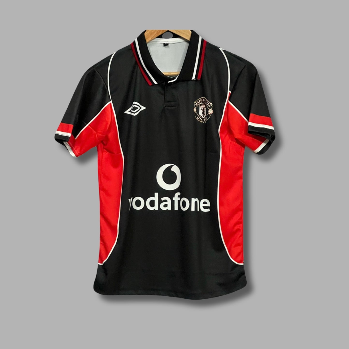 Manchester United 2000-01 third kit Beckham Halfsleeve collar Sublimation -P11 - Jersey Kada