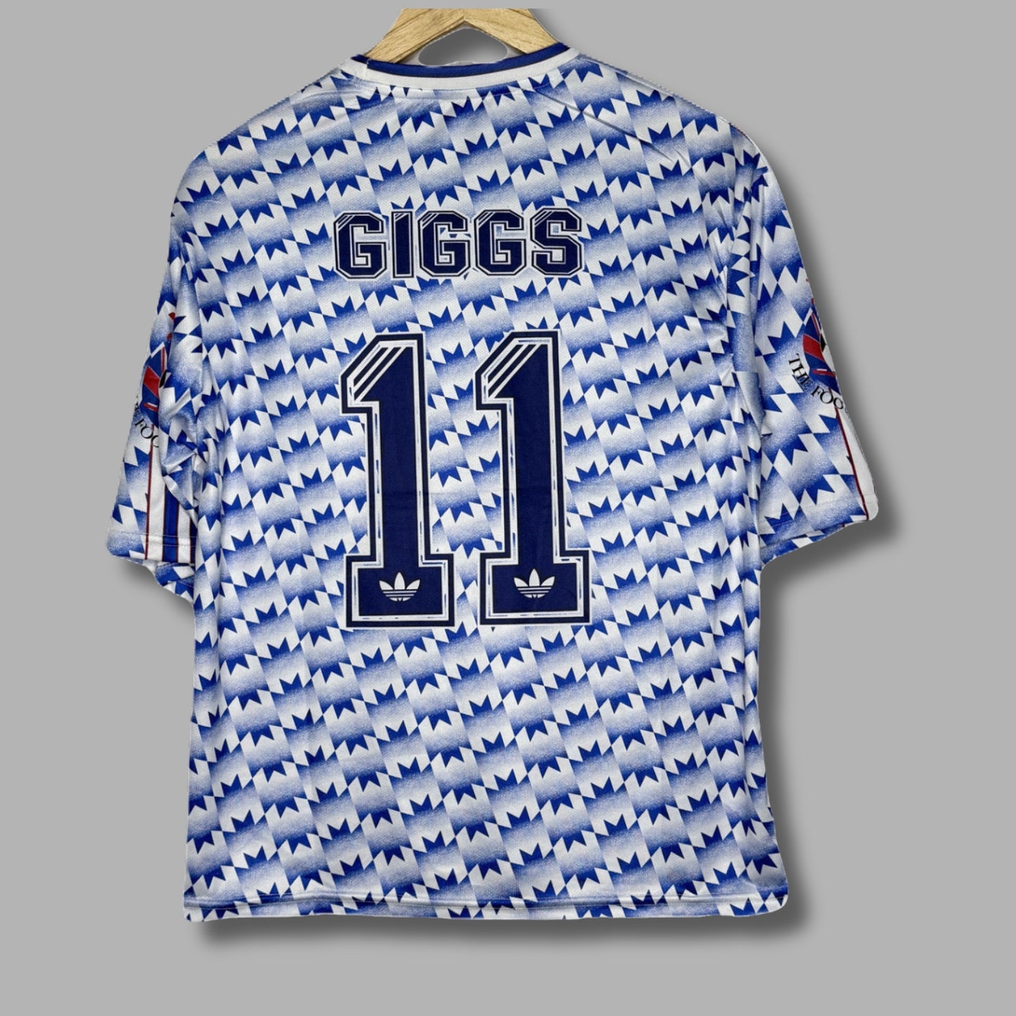 Manchester United 1990-92 Away Kit Giggs Five Sleeve - P1055 Jersey Kada