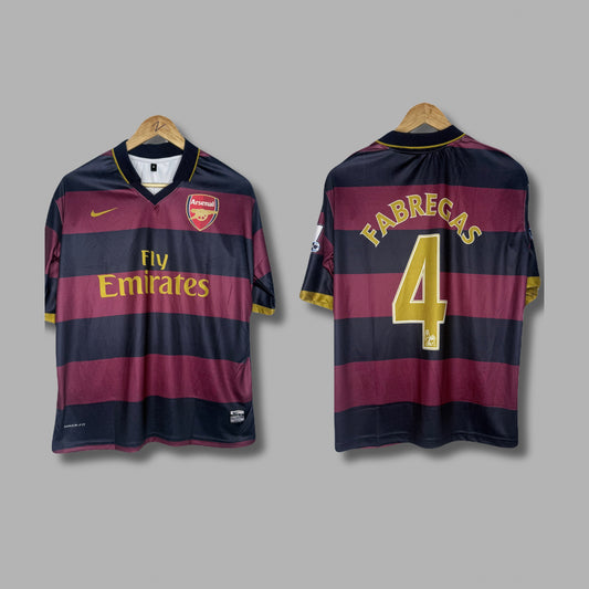 Arsenal 2007-08 Third Kit Fabregas Five Sleeve -  Jersey Kada