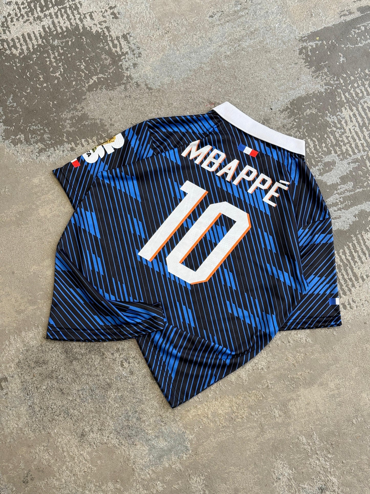 France 2026 WorldCup Mbappe Premium Quality imported Five Sleeve Collar Sublimation P1991 | Jersey Kada