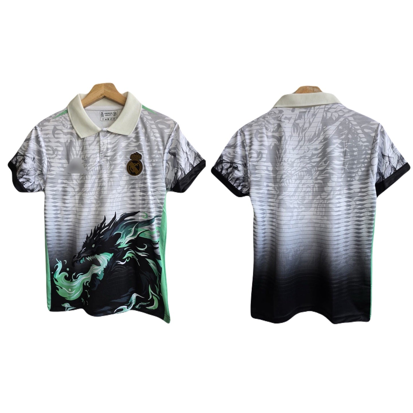 Real madrid dragon special edition black and green - P664 ms retro store