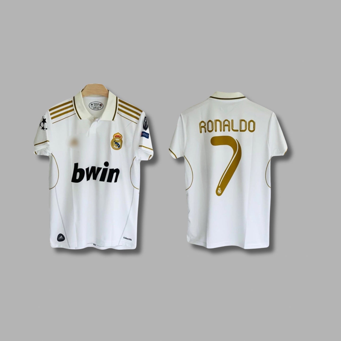 Real madrid 2011/12 home jersey Ronaldo Half sleeve collar embroidery P222 | Jersey Kada