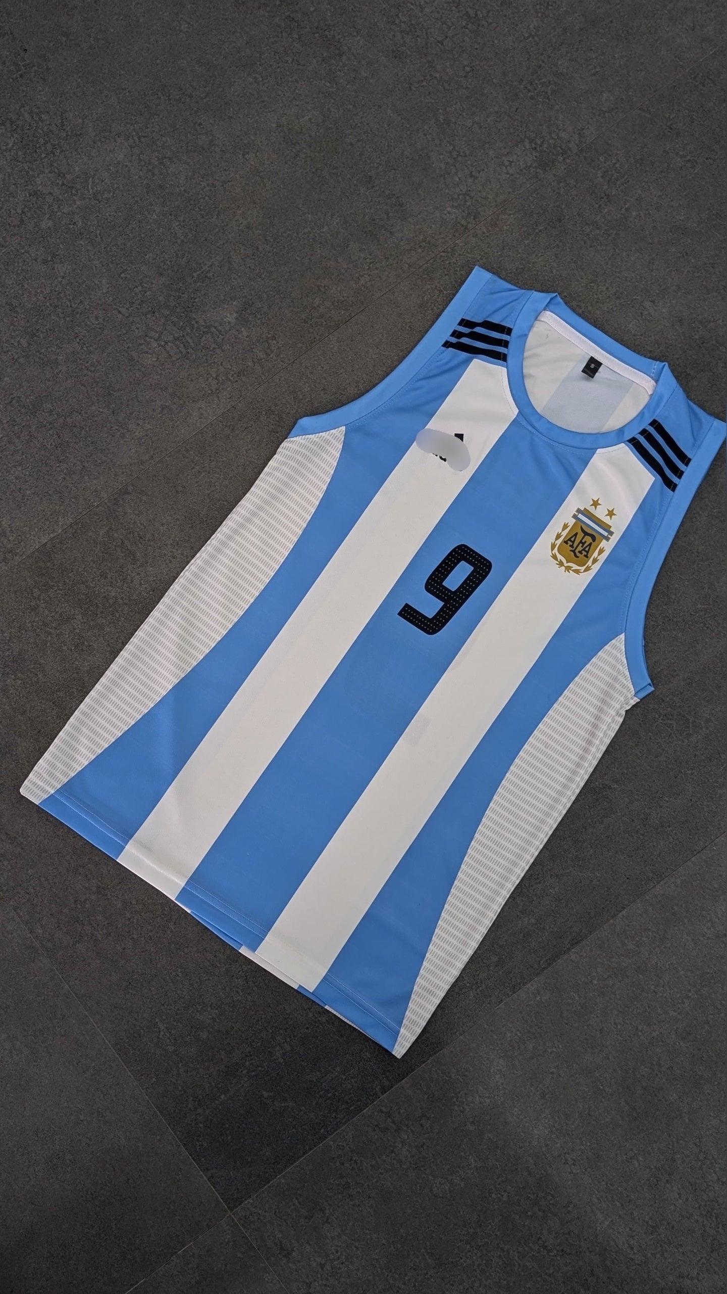 Argentina Worldcup Batistuta Sleeveless Bibs Sublimation P1809 | Jersey Kada