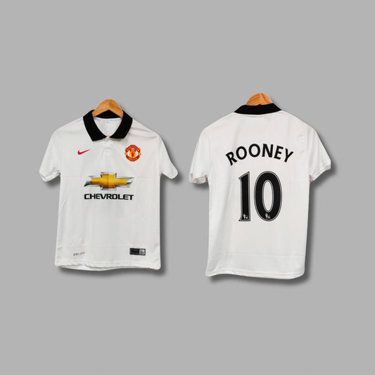 Manchester United 2014-15 Away kit Rooney Half sleeve collar Sublimation - P305 - Jersey Kada