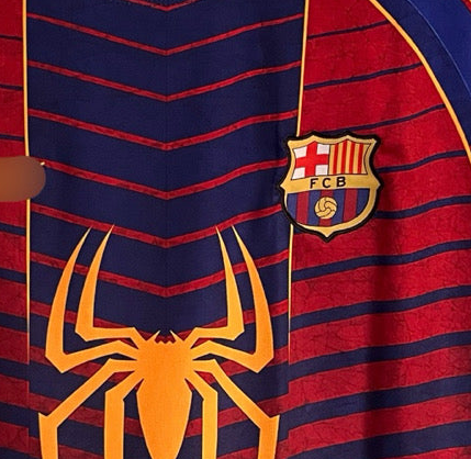 Yamal Barcelona 2026-2027 Spider Edition Kit Half Sleeve Embroidery - P2580 | Jersey Kada