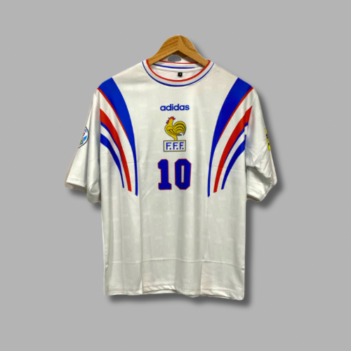 France 1996-97 Away Zidane Five sleeve - P198 -  Jersey Kada