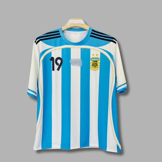 Argentina 2006 home five sleeve jersey messi - P778 Jersey Kada