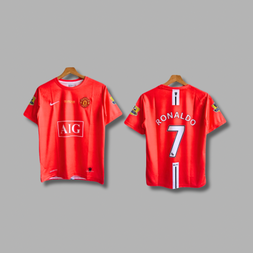 Best Retro jersey Ronaldo 2008 united ucl final edition Half sleeve P60 -  Jersey Kada