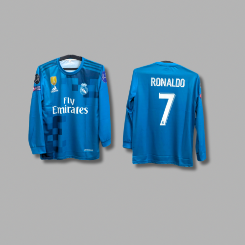 Realmadrid 2017 away full sleeve ronaldo P41 - Jersey Kada
