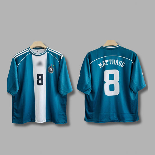 Germany 1998 Away Shirt MATTHÄUS five sleeve P45 - Jersey Kada