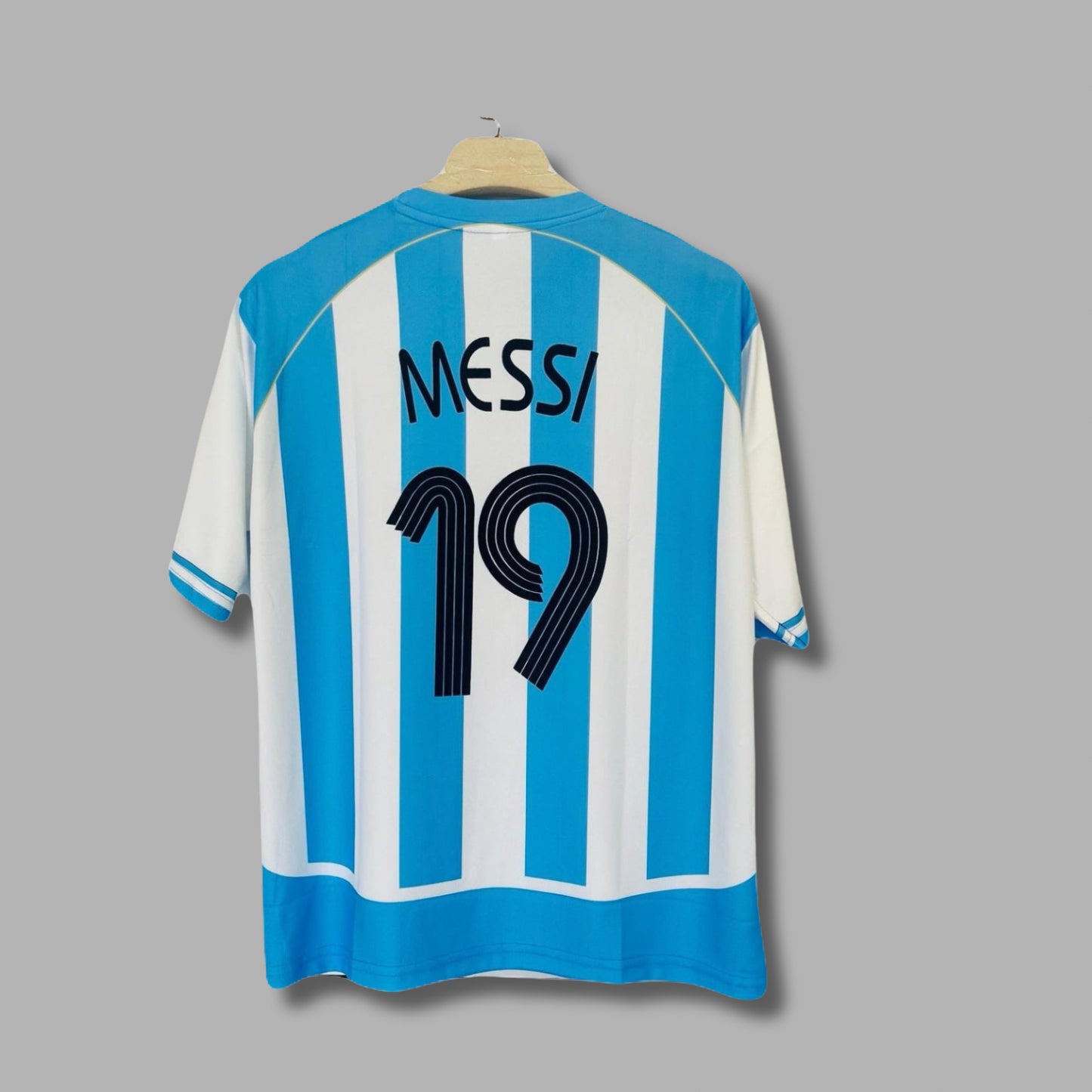 Argentina 2006 home five sleeve jersey messi - P778 Jersey Kada