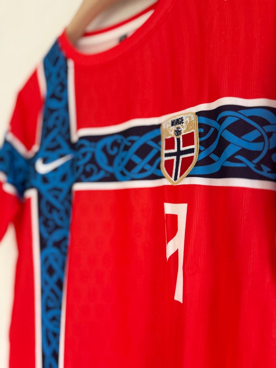 Norway 2026 world cup home haaland half sleeve embroidery Jersey - P1700 | Jersey Kada