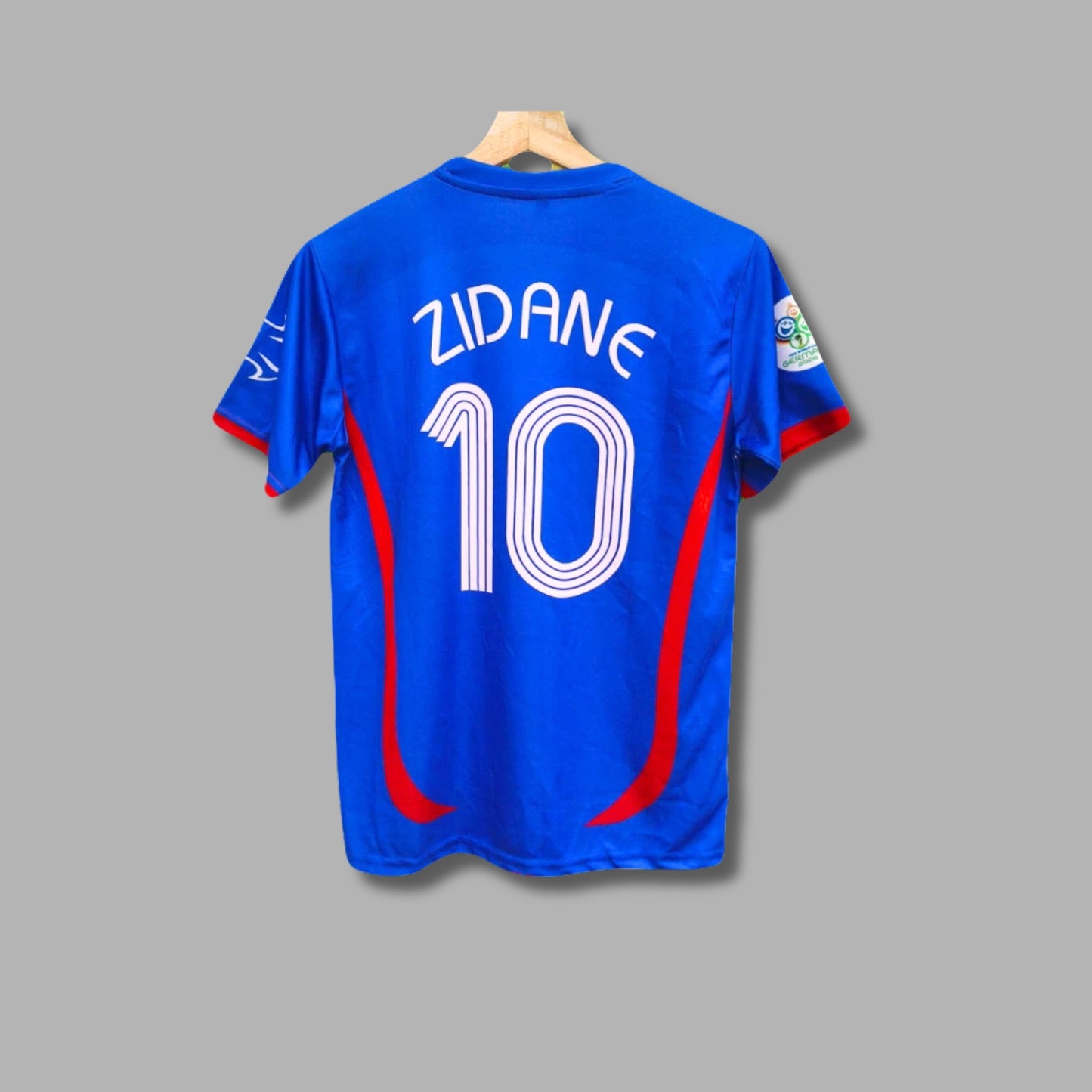 France 2006/07 Home Zidane Half Sleeve Roundneck Sublimation P7 | Jersey Kada
