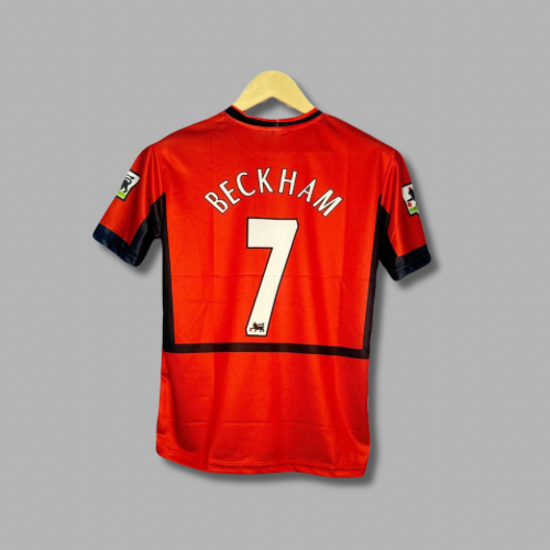 Man United 2002-2004 retro home jersey Beckham Half sleeve Sublimation | Jersey Kada