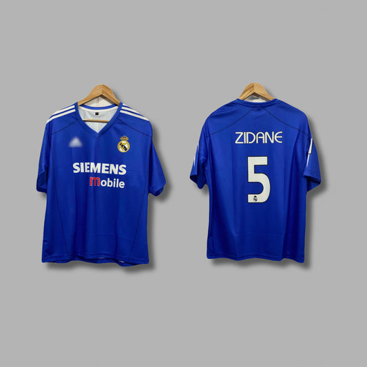 Real Madrid 2004 Third kit Zidane Five Sleeve - P695  - Jersey Kada