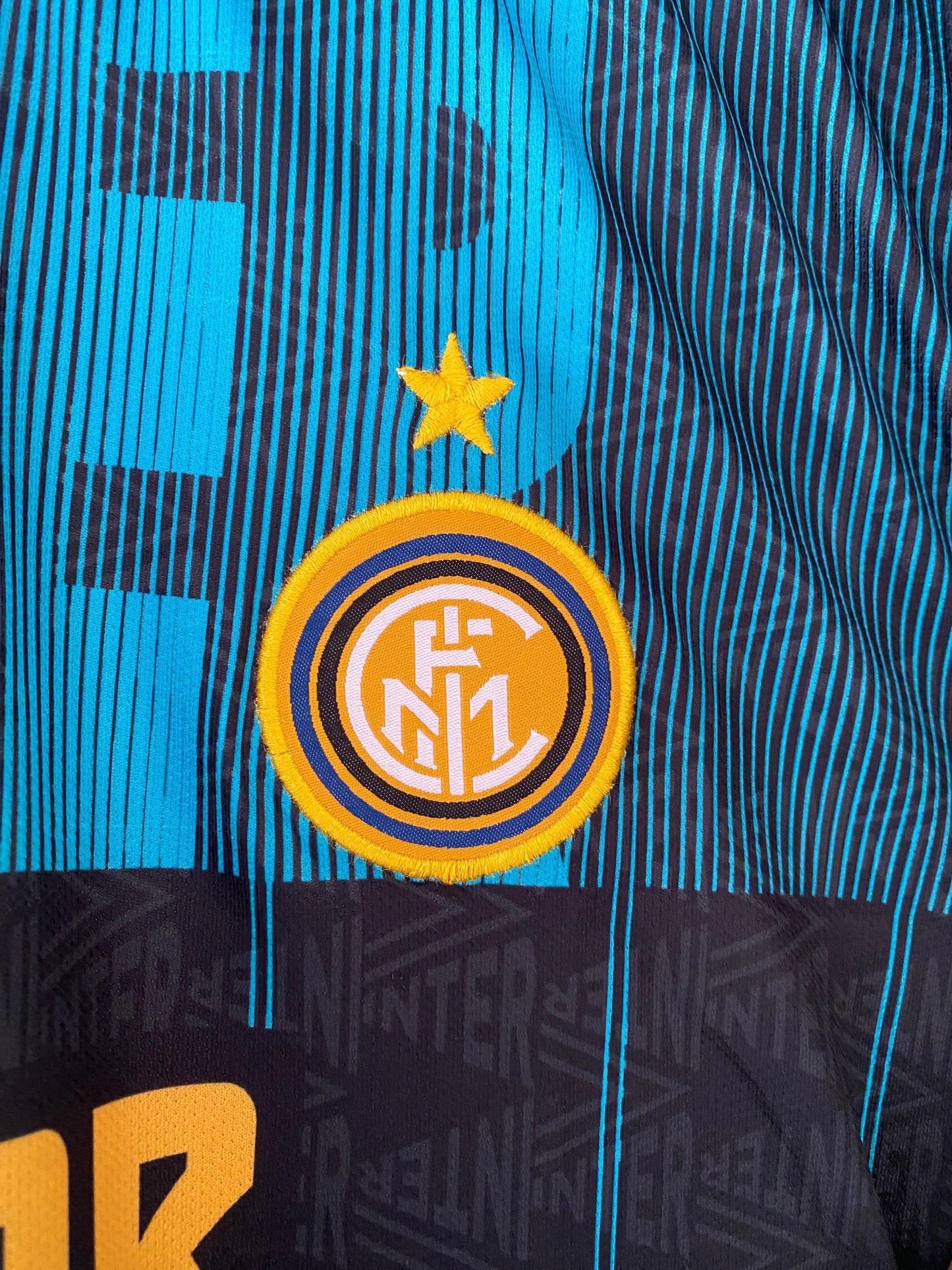 Inter Milan Rummenigge Five Sleeve Collar Embroidery | Jersey Kada