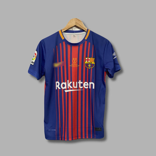 Barcelona 2018 Copadelray Final Edition Half Sleeve Sublimation Messi P289 | Jersey Kada