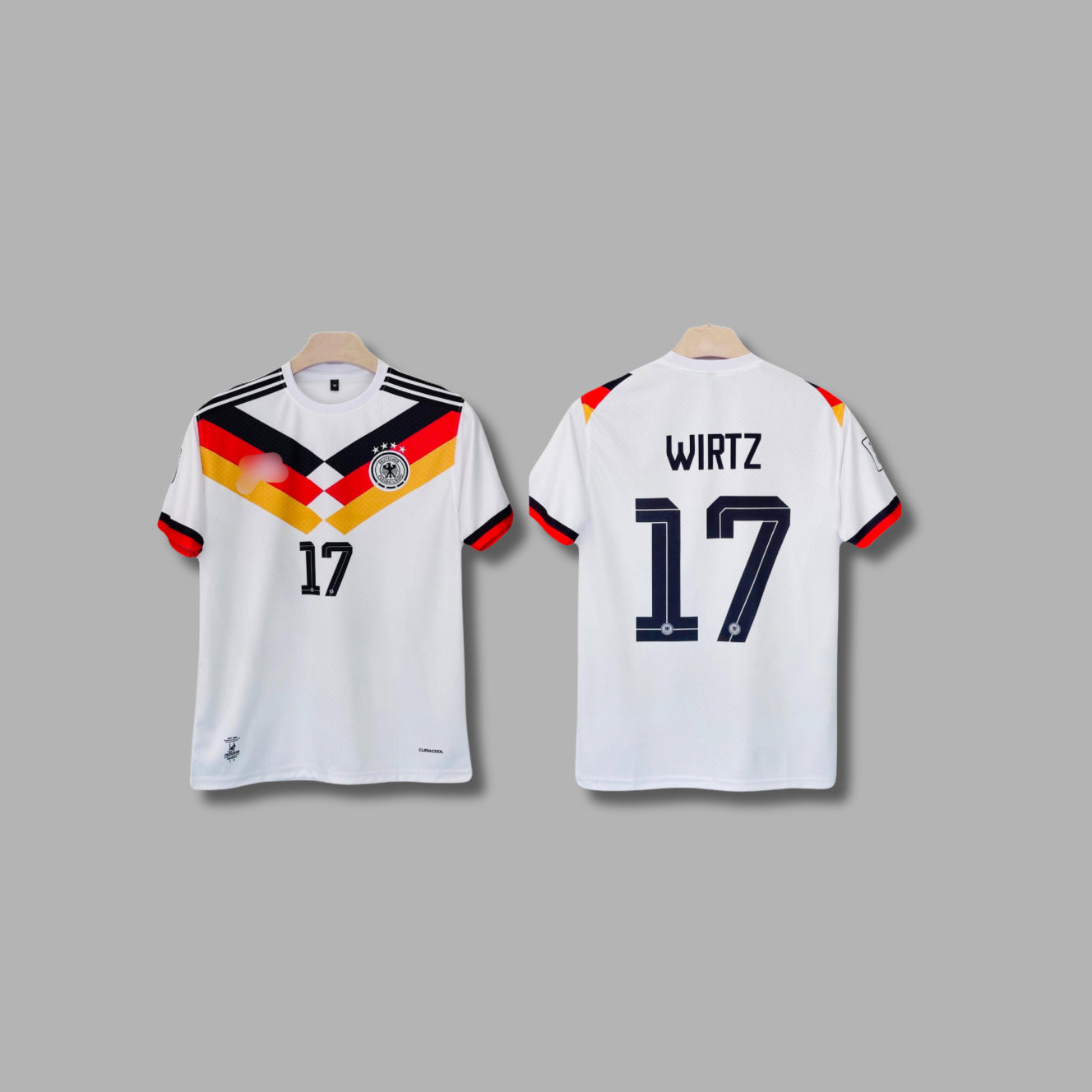 Germany 2026 Home Wirtz Half Sleeve Embroidery P1728| Jersey Kada
