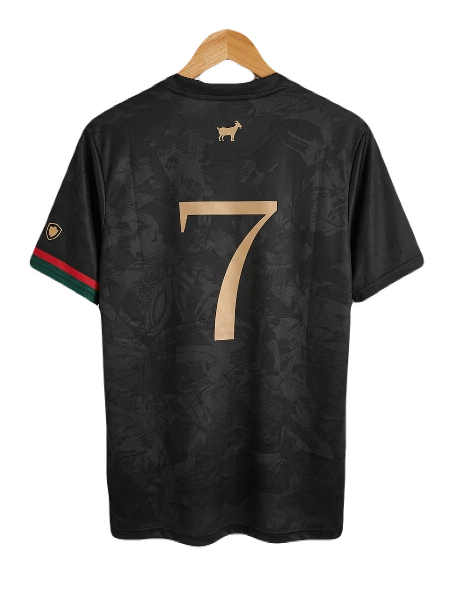 Portugal goat’Siu’ Edition Ronaldo Half Sleeve Embroidery Jersey - Ms Retro Store