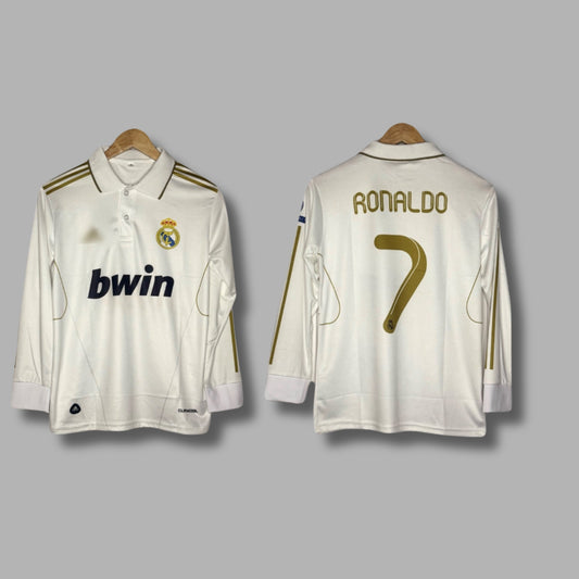 Best retro jersey Realmadrid 2011/12 home jersey Ronaldo full sleeve P405 - Jersey Kada