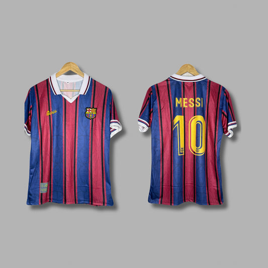 Fc Barcelona 125th Anniversary Kit Messi Half Sleeve P1831- Jersey Kada
