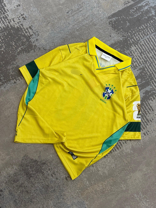 Brazil 2026 WorldCup Neymar Premium Quality Imported Five Sleeve Collar Sublimation P1988 | Jersey Kada