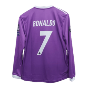 Best Retro jersey Ronaldo purple 2017 final edition Full sleeve Embroidery P668 - Jersey Kada
