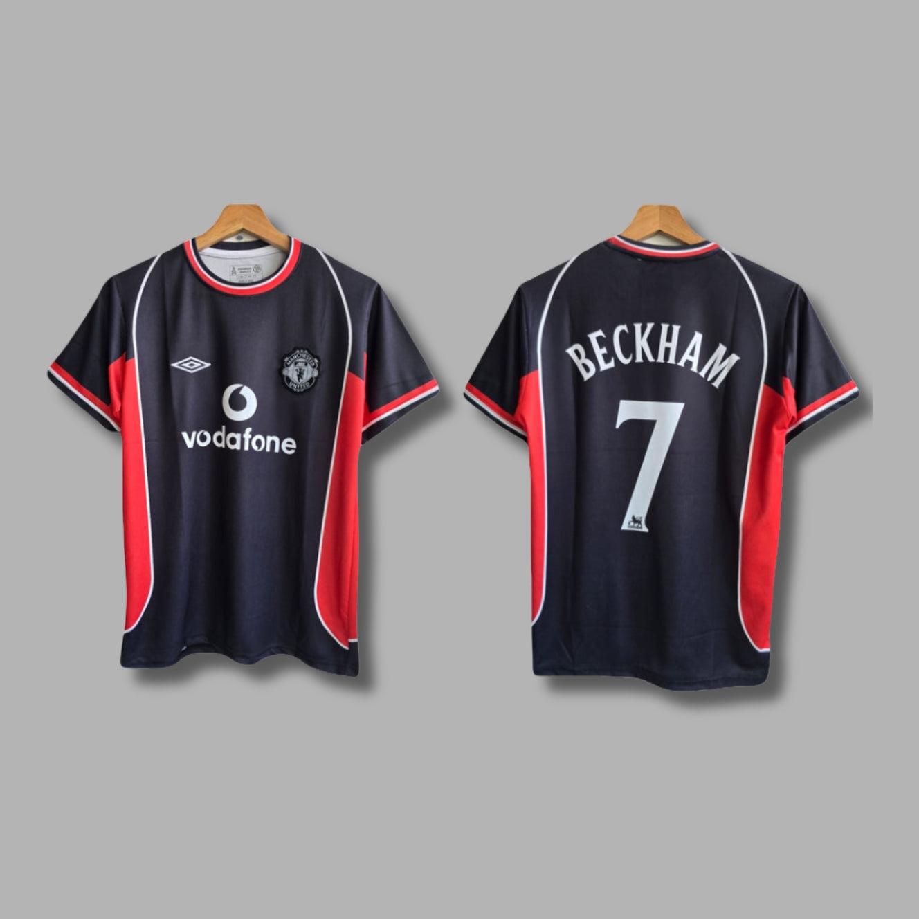 Man United 2000/01 Third kit Beckham Half Sleeve Embroidery- P1014 | Jersey Kada