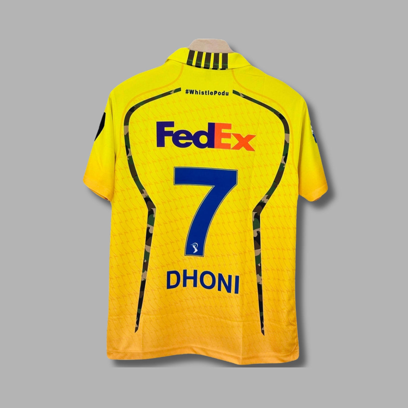 IPL Chennai super kings Dhoni   Half Sleeve Collar Sublimation | Jersey Kada
