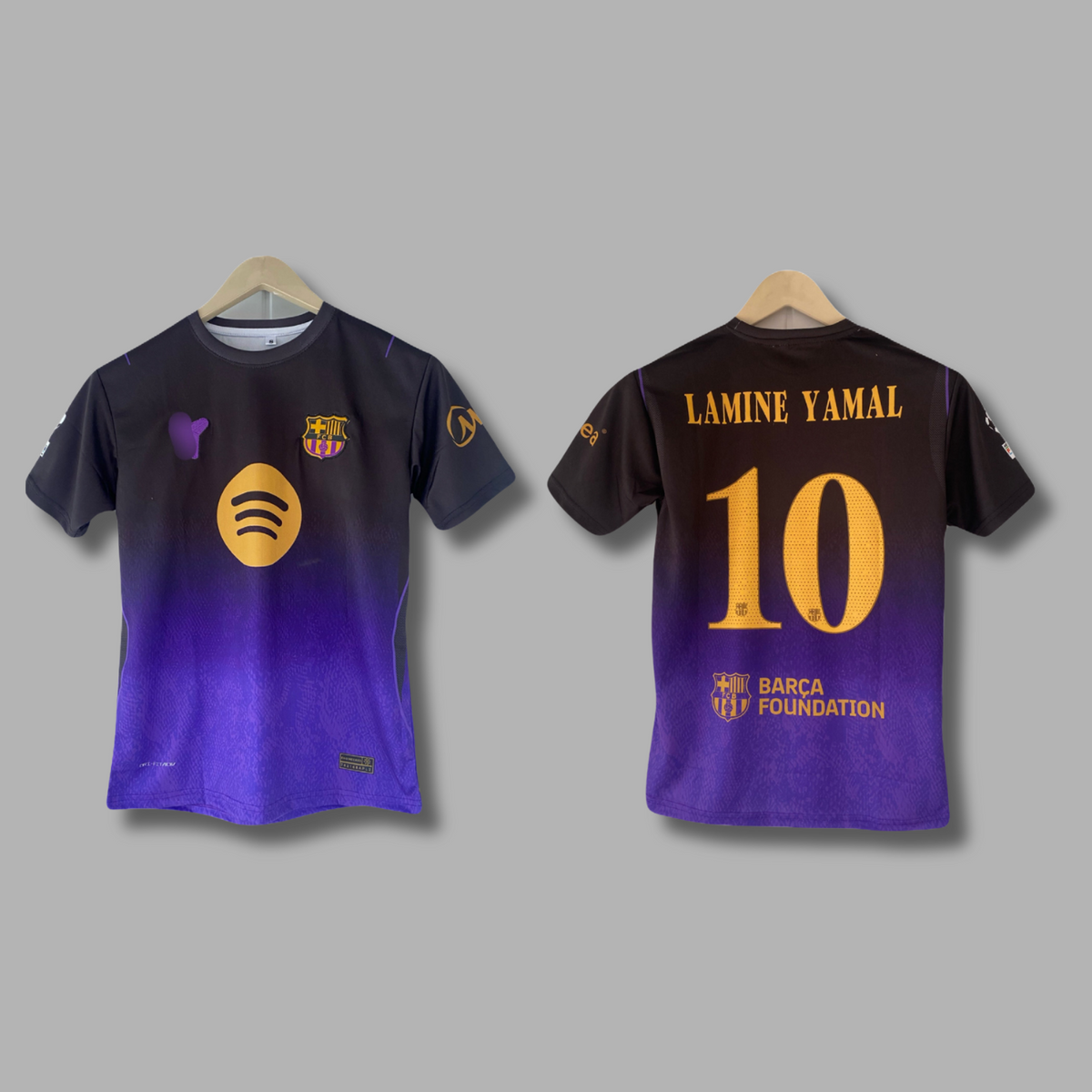 Lamine Yamal Barcelona 2026-27 Away embroidery half sleeve jersey - P2650 | Jersey Kada