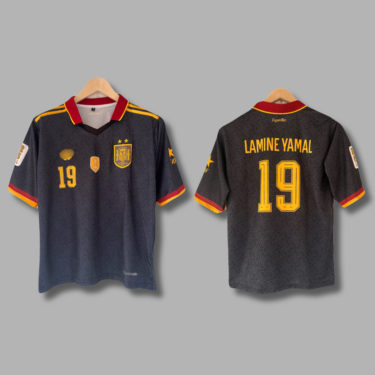 Yamal Spain 2star Five sleeve collar Jersey Embroidery - P2632| Jersey Kada